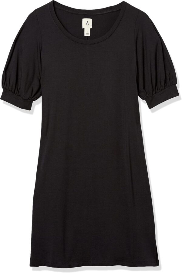 Amazon Aware Women's Modal Elbow Length Puff Sleeve T-Shirt Dress (Available in Plus Size) - Image 6