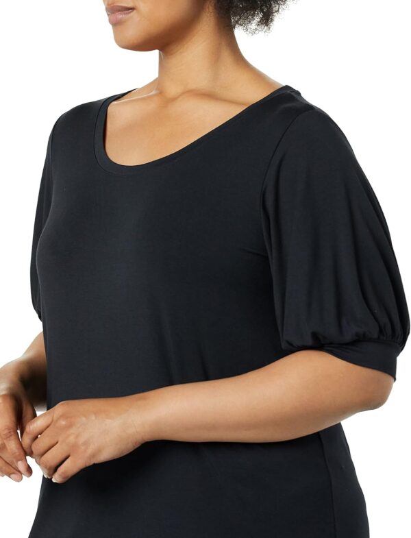 Amazon Aware Women's Modal Elbow Length Puff Sleeve T-Shirt Dress (Available in Plus Size) - Image 5